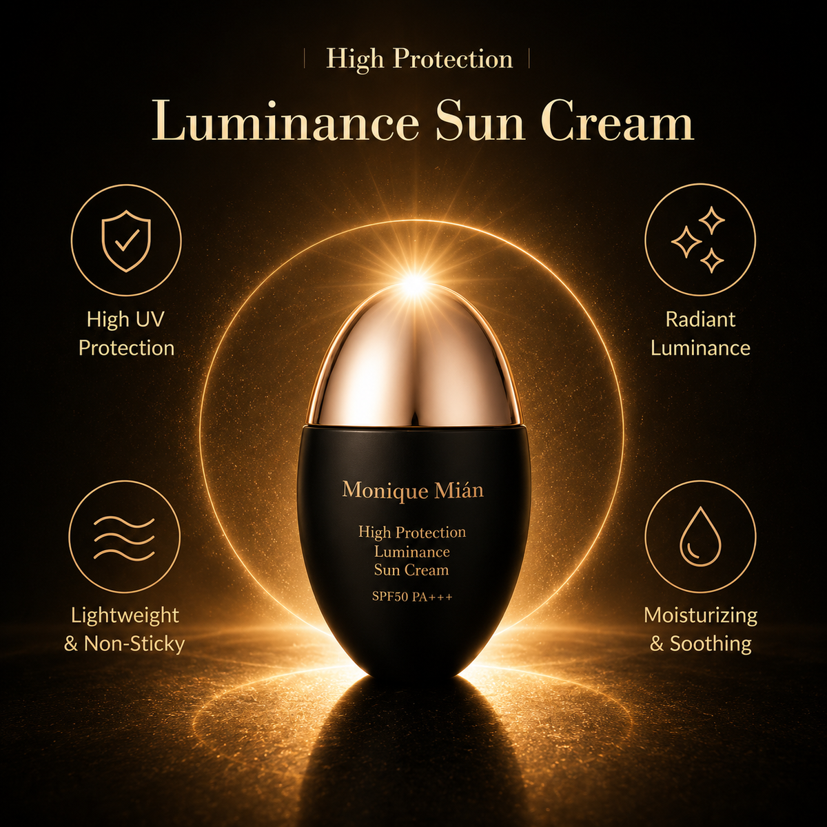 Crema solare illuminante ad alta protezione SPF50 PA+++